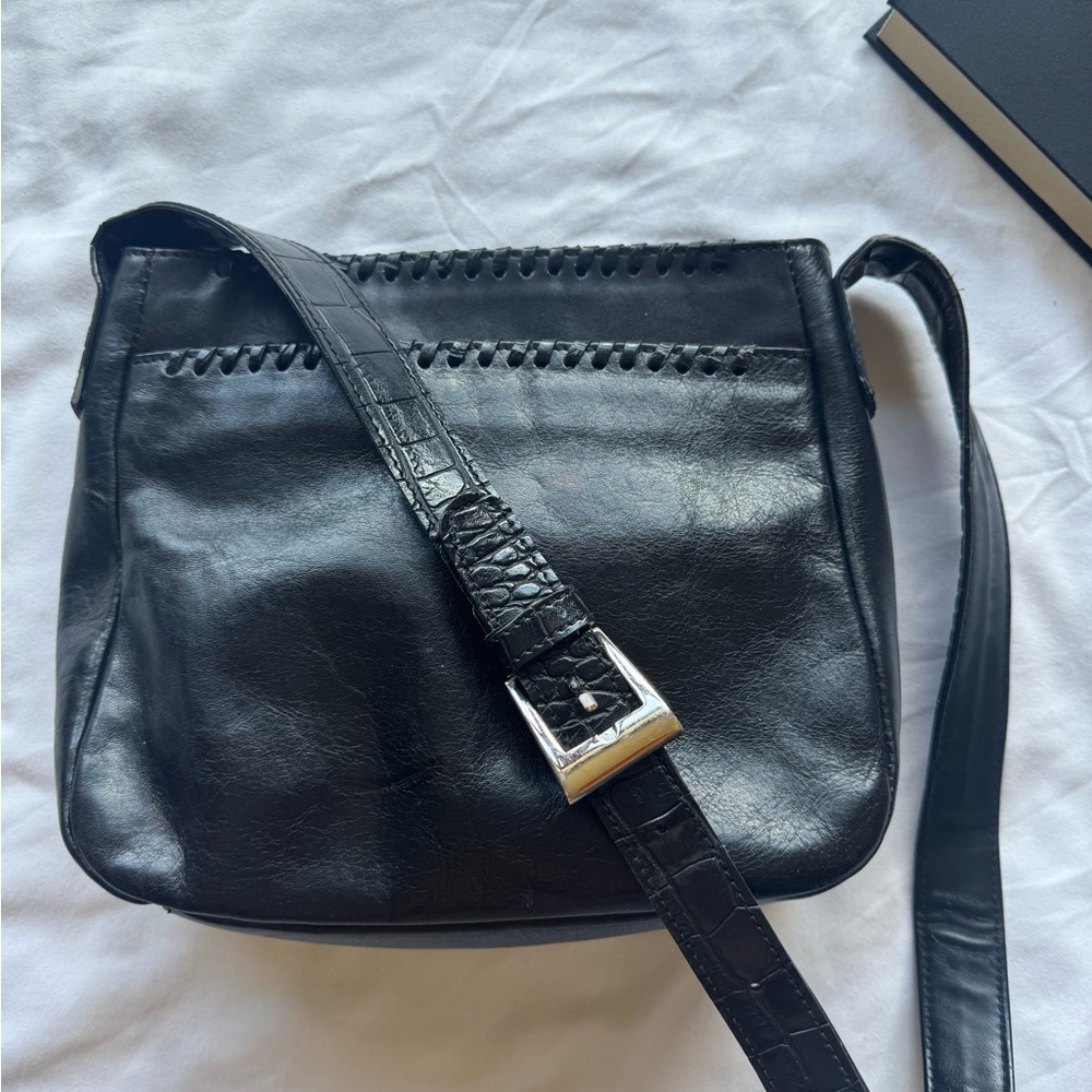 St. John’s Bay Black Leather Crossbody Purse | Everyday Minimalist Bag